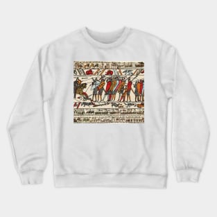 THE BAYEUX TAPESTRY ,BATTLE OF HASTINGS ,NORMAN KNIGHTS Crewneck Sweatshirt